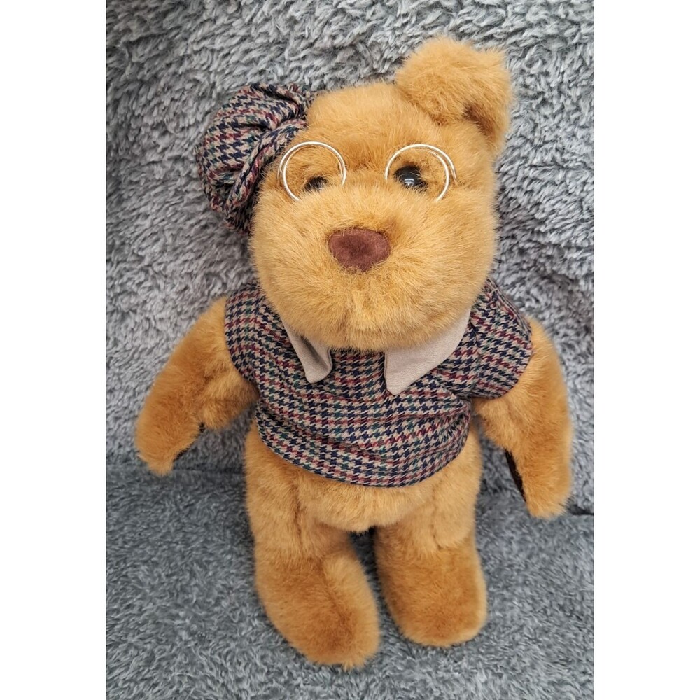 Sugar Loaf Teddy Bear Soft Plush 1996 Boulder 13" Stuffed Animal Glasses Hat